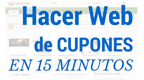 crear web de cupones descuento